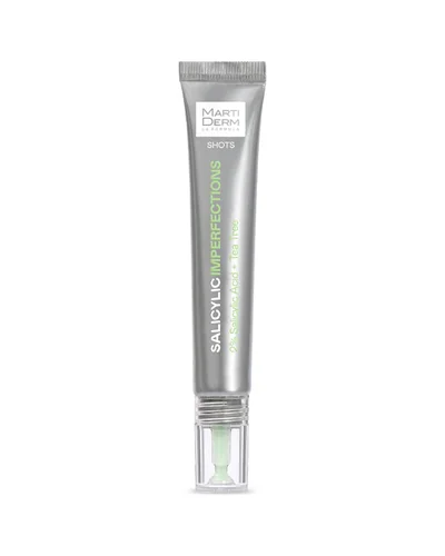 Envase de Shot Salicylic Imperfections sobre fondo blanco
