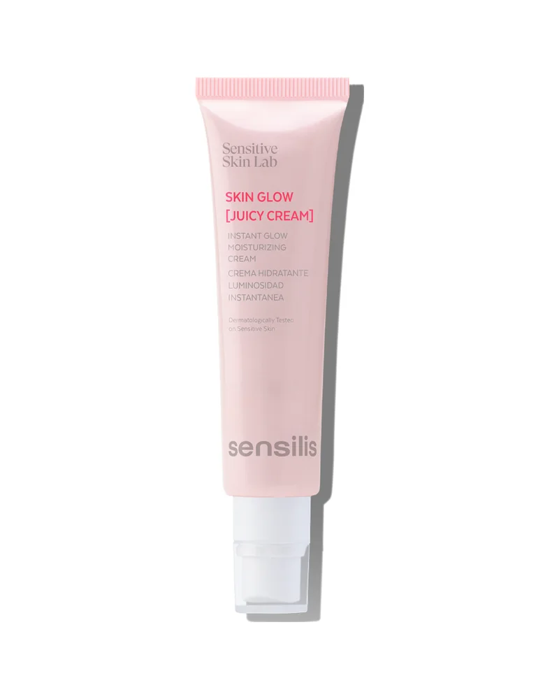 Envase de Skin Glow Juicy Cream sobre fondo blanco