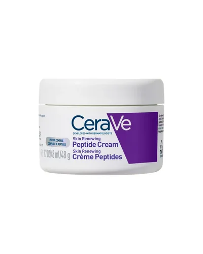 Envase de Skin Renewing Crema con Péptidos sobre fondo blanco