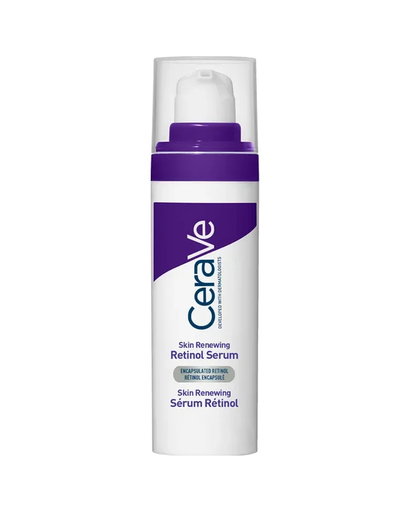 Envase de Skin Renewing Sérum Retinol sobre fondo blanco