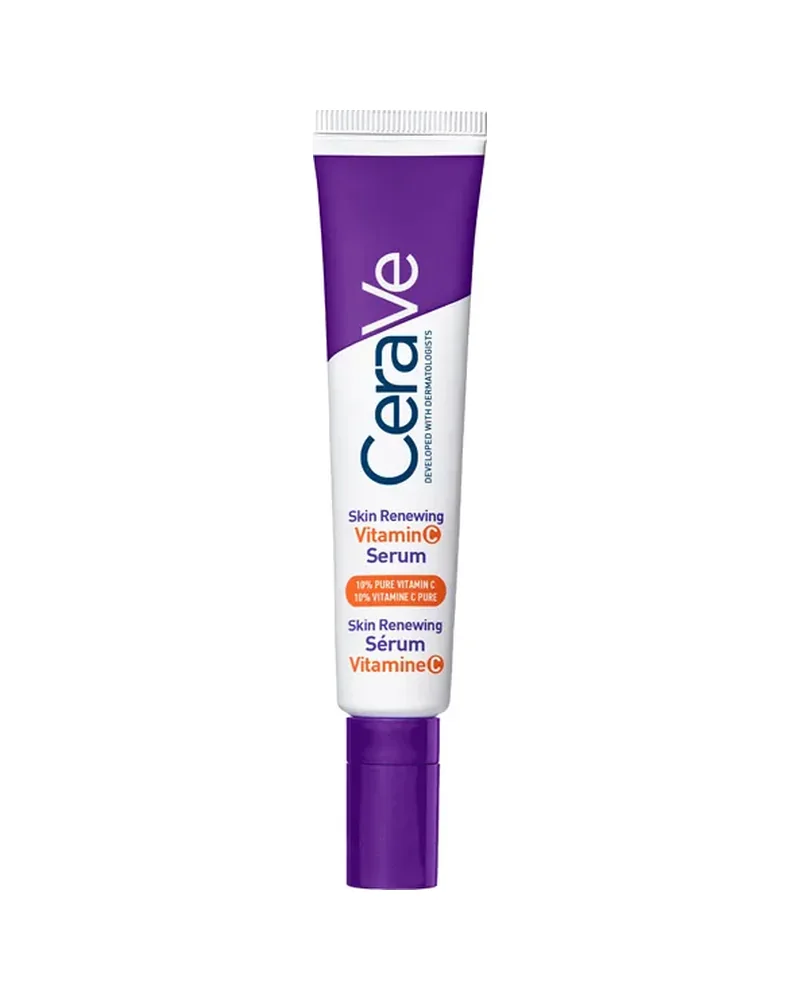 Envase de Skin Renewing Sérum con Vitamina C sobre fondo blanco