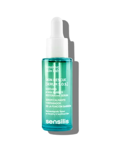 Envase de Skin Rescue Serum S.O.S sobre fondo blanco