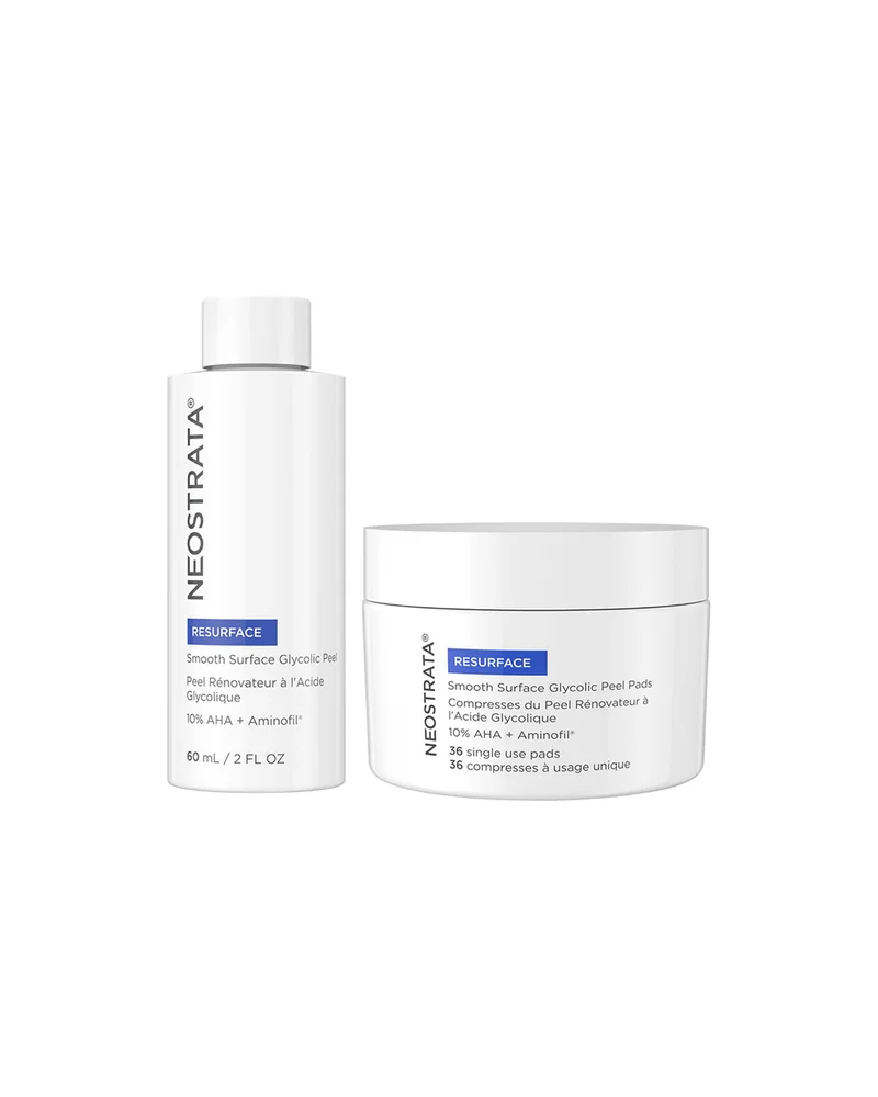 Envase de Smooth Surface Glycolic Peel sobre fondo blanco