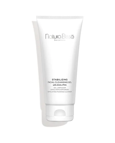 Envase de Stabilizing Facial Cleansing Gel AHA + PHA sobre fondo blanco