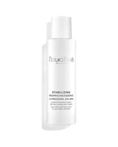 Envase de Stabilizing Resurfacing Essence sobre fondo blanco