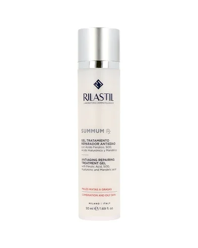 Envase de Summum Rx Gel sobre fondo blanco