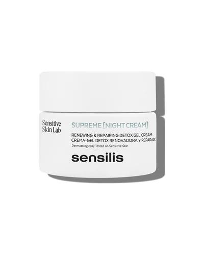 Envase de Supreme Night Cream sobre fondo blanco