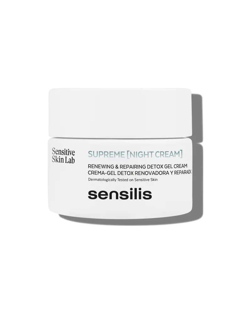 Envase de Supreme Night Cream sobre fondo blanco