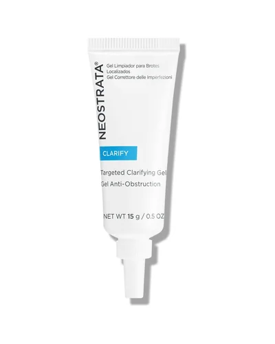Envase de Clarify Targeted Clarifying Gel sobre fondo blanco