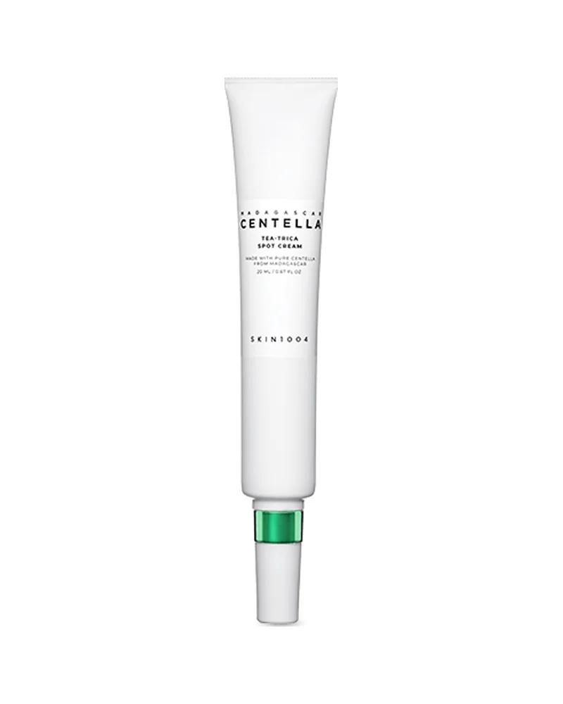 Envase de Madagascar Centella Tea-Trica Spot Cream sobre fondo blanco