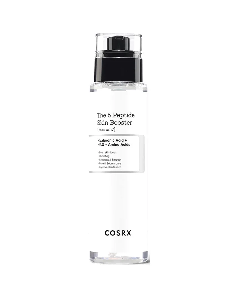 Envase de The 6 Peptide Skin Booster Serum sobre fondo blanco