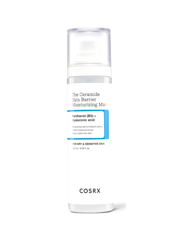 Envase de The Ceramide Skin Barrier Moisturizing Mist sobre fondo blanco