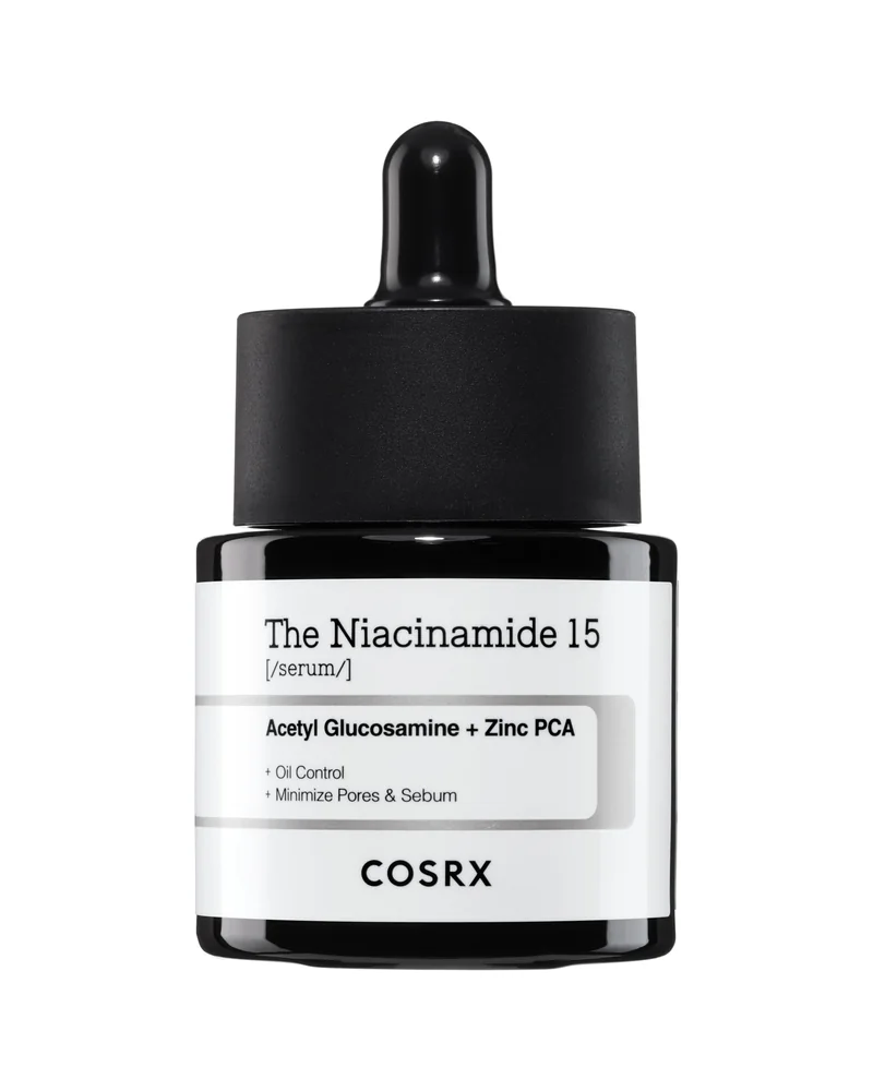 Envase de The Niacinamide 15 Serum sobre fondo blanco
