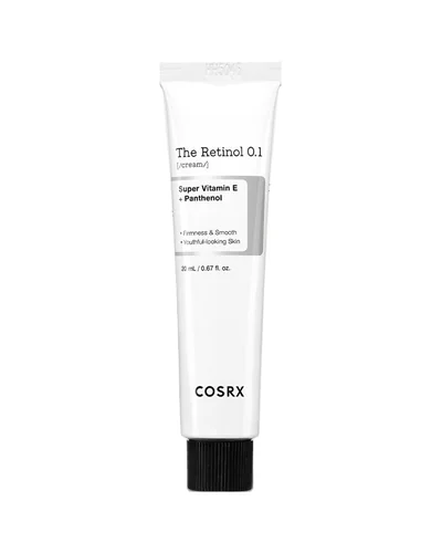 Envase de The Retinol 0.1 Cream sobre fondo blanco