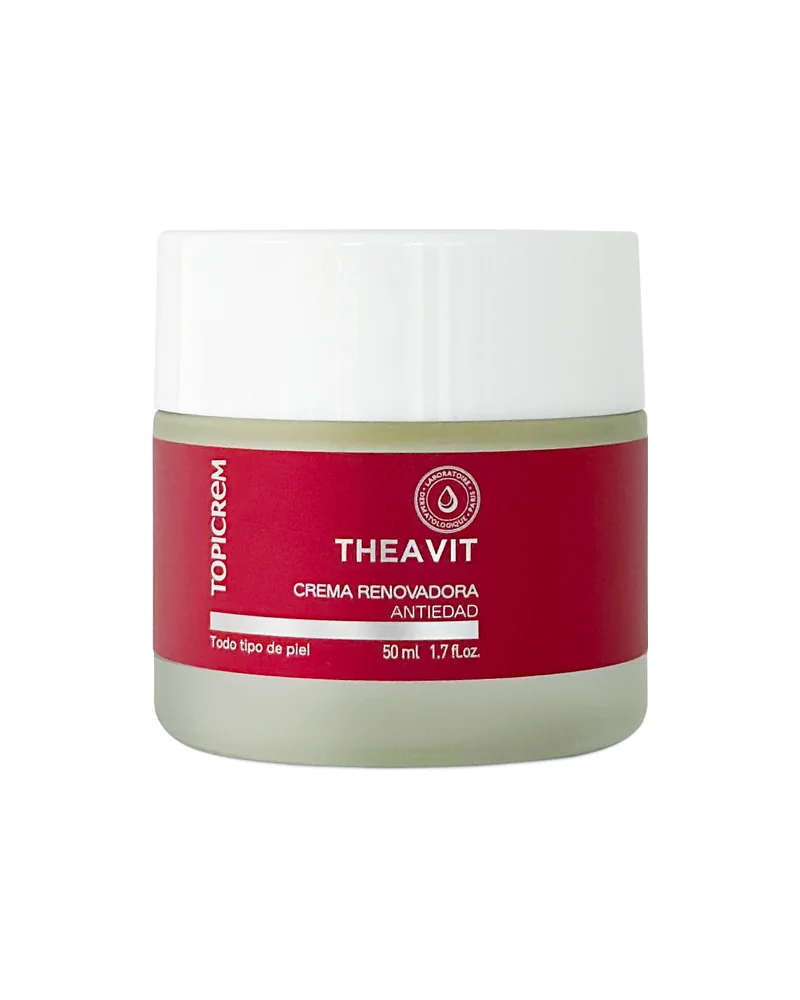 Tarro de Theavit Crema Renovadora sobre fondo blanco