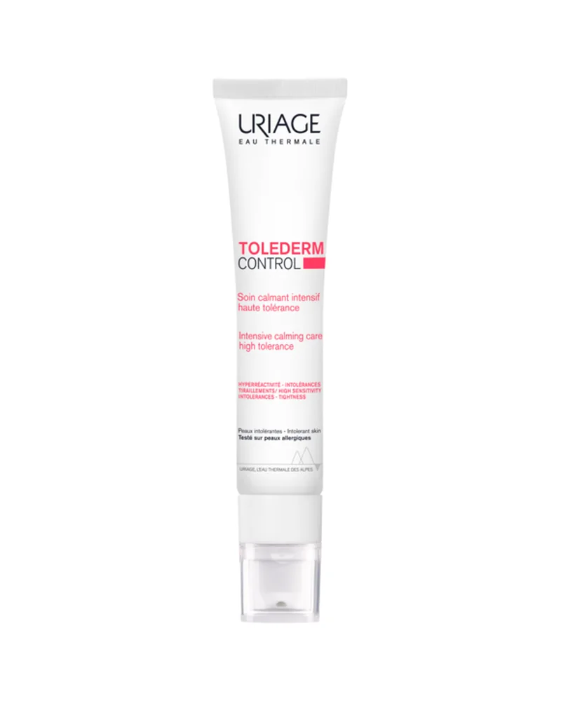 Envase de Toléderm Control Crema Ligera sobre fondo blanco