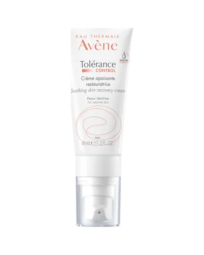 Envase de Tolérance Control Crema sobre fondo blanco