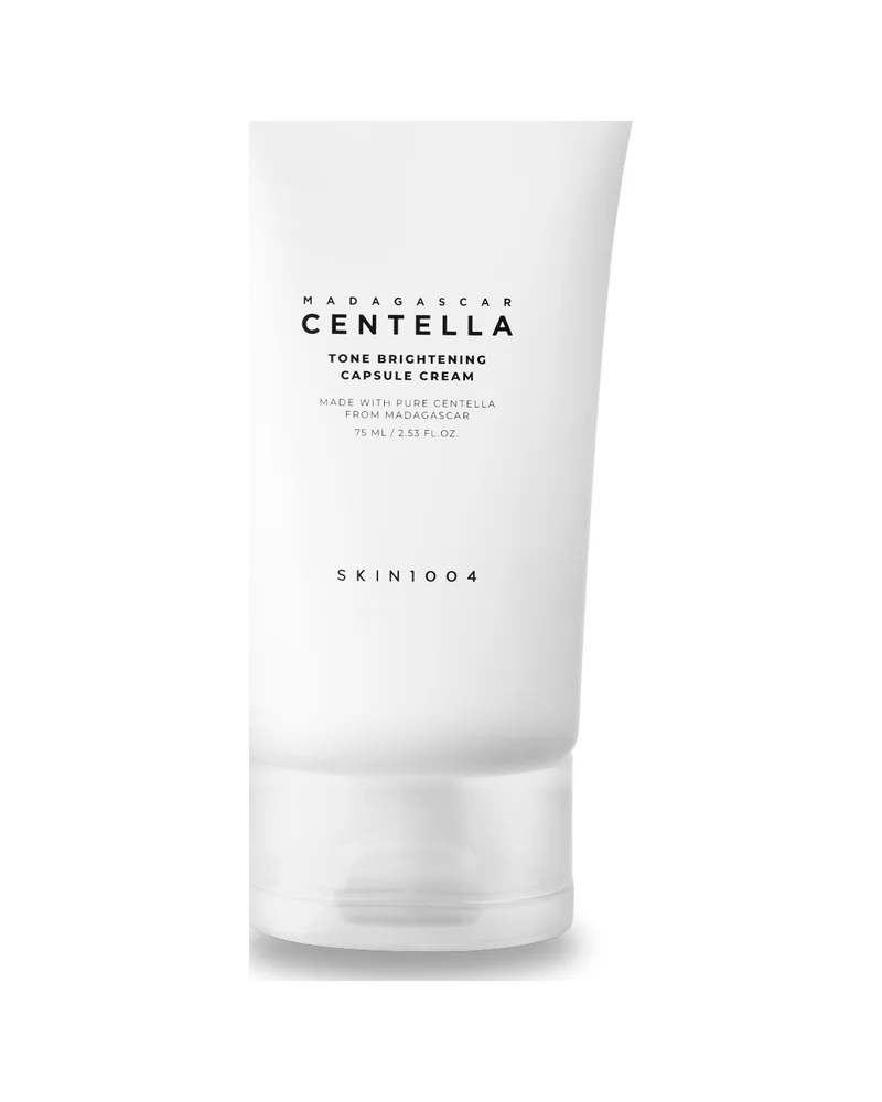 Envase de Madagascar Centella Tone Brightening Capsule Cream sobre fondo blanco