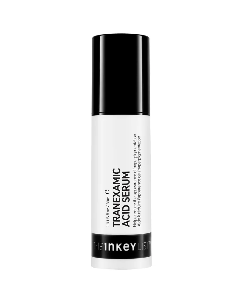 Envase de Tranexamic Acid Serum sobre fondo blanco