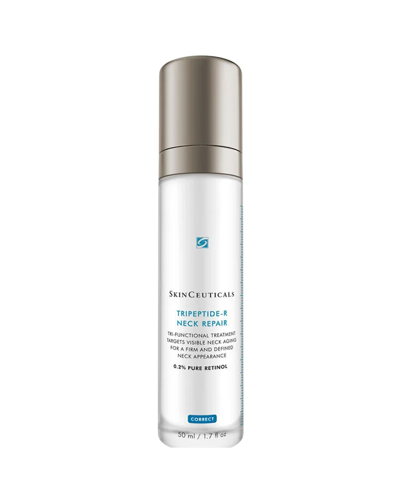 Envase de Tripeptide-R Neck Repair sobre fondo blanco