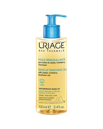 Envase de Aceite Desmaquillante sobre fondo blanco