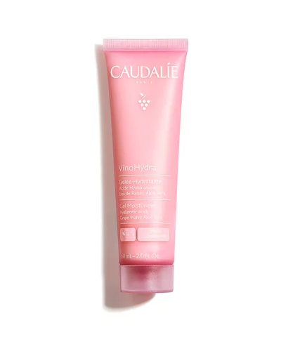 Envase de VinoHydra Gelcream Hidratante sobre fondo blanco