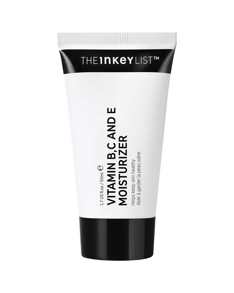 Envase de Vitamin B, C and E Moisturizer sobre fondo blanco