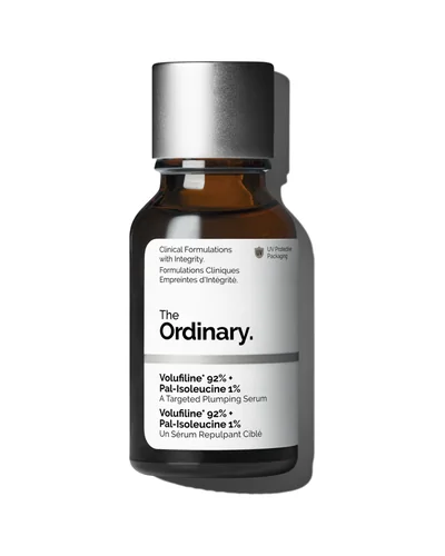 Envase de Volufiline 92% + Pal-Isoleucine 1% sobre fondo blanco