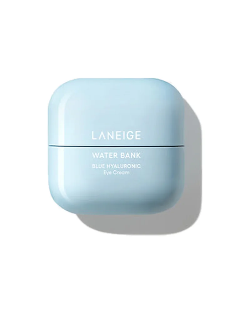 Tarro de Water Bank Blue Hyaluronic Eye Cream sobre fondo blanco
