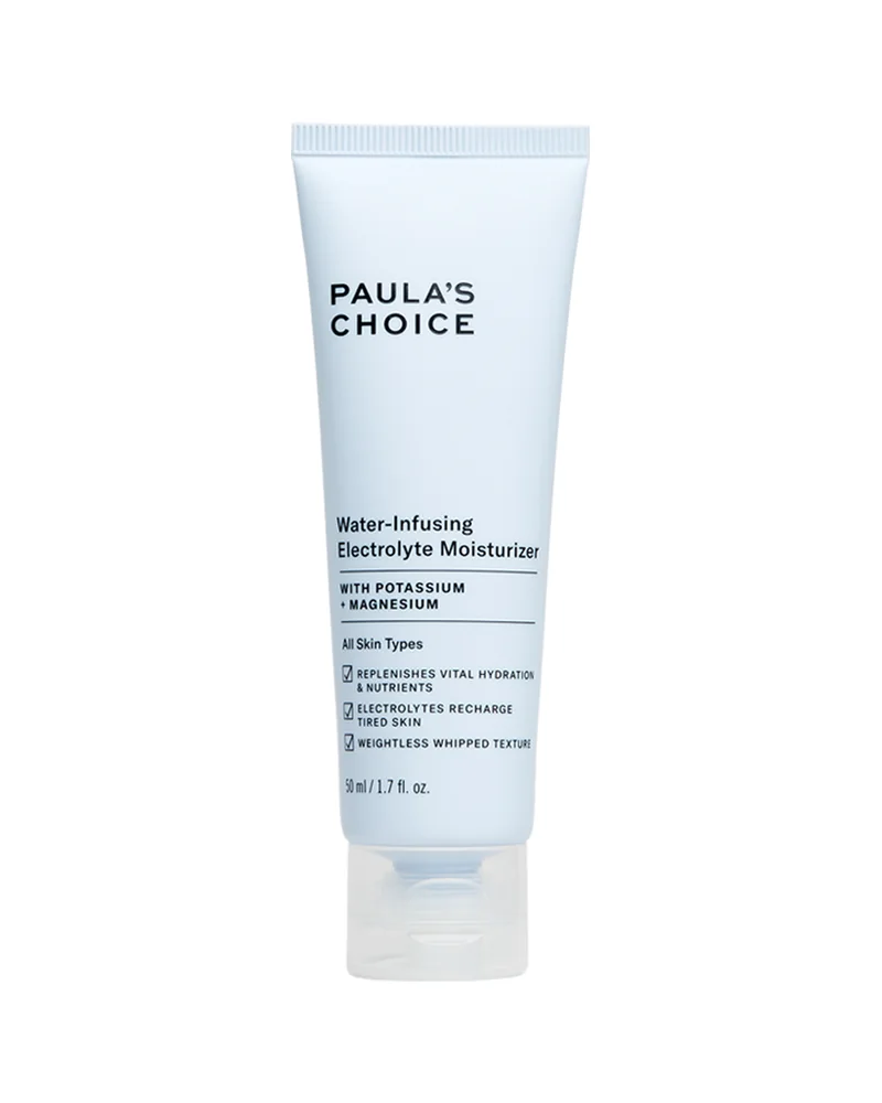 Envase de Water-Infusing Electrolyte Moisturizer sobre fondo blanco