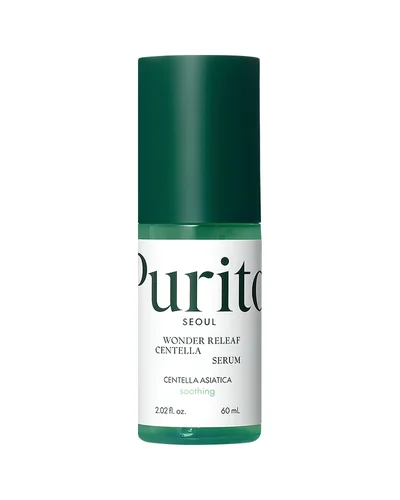 Envase de Wonder Releaf Centella Serum sobre fondo blanco