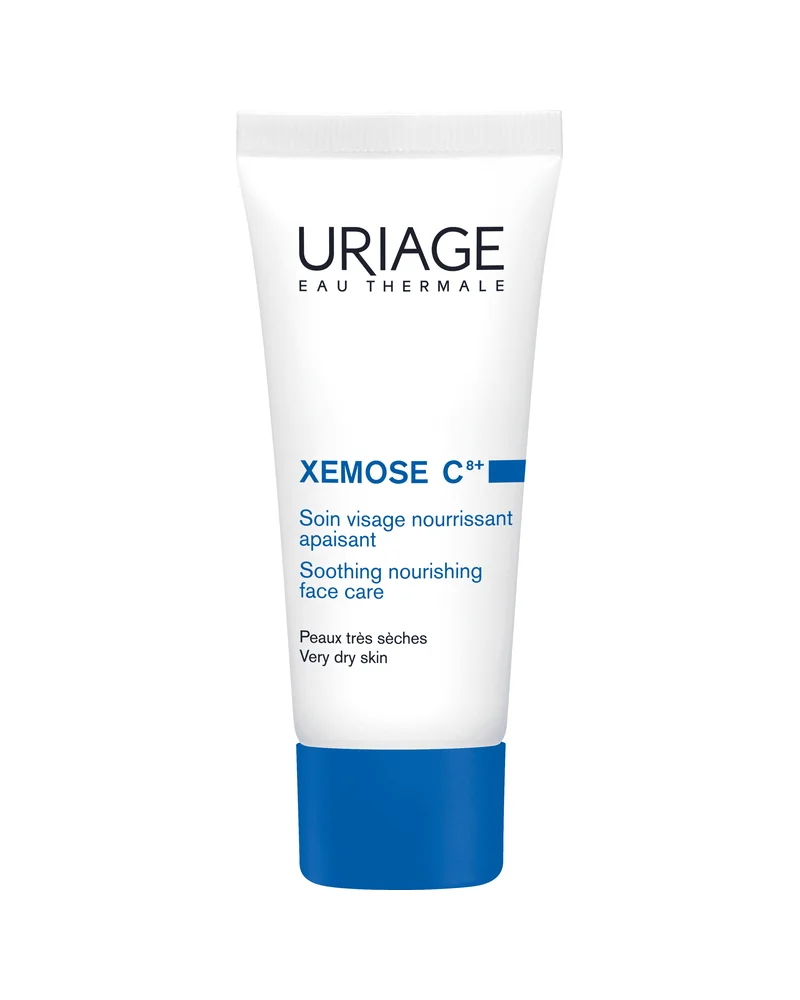Envase de Xémose C8+ Crema Facial sobre fondo blanco