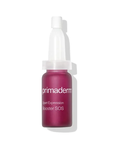 Vial de Xpert Expression Booster S.O.S sobre fondo blanco